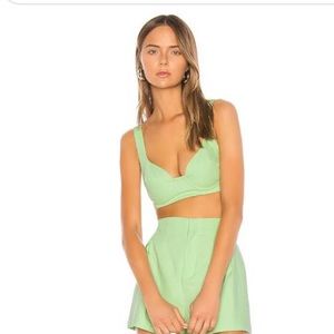 Camila Coelho Connor top in green